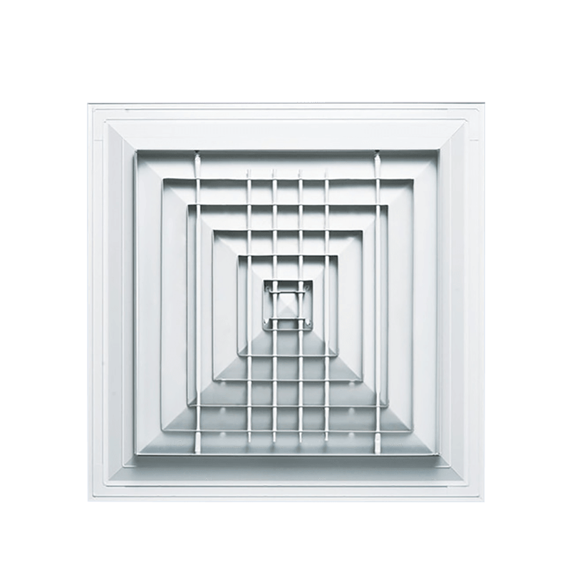 Flerfløyet luftuttak er egnet for installasjon i gang eller røyktette forbehandlingsrom